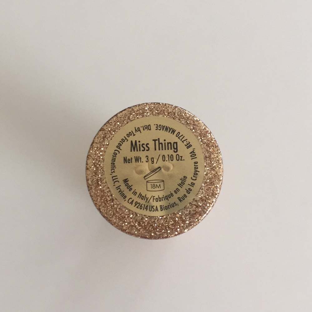 NIB Too Faced MISS THING Metallic Sparkle Lipstick - Picture 5 of 8